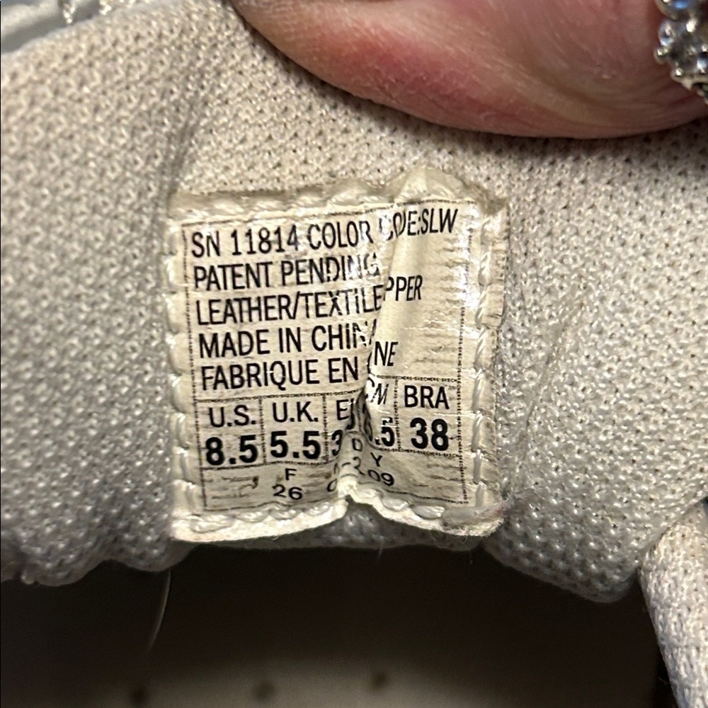 Skechers Women's Silver and White Athletic Shoes - Picture 11 of 14